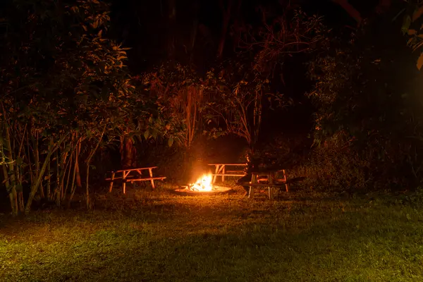 Campfire place at Mise Cave Lodge Sipi
